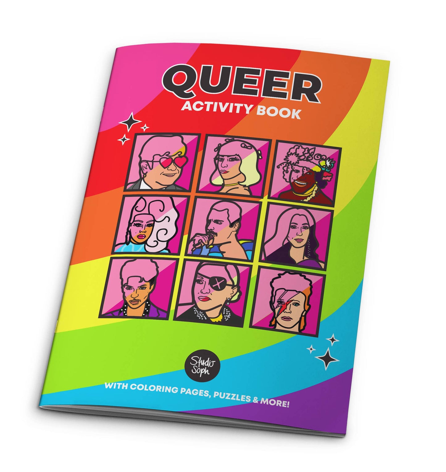 Queer LGBTQ+ Aktivitäten Malbuch