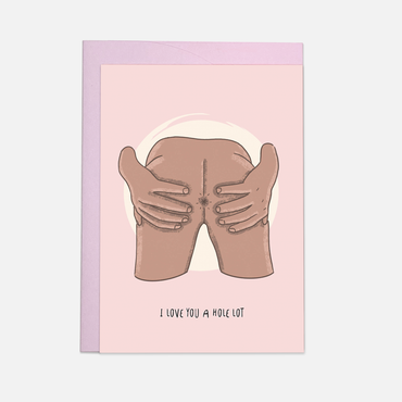 Carte de vœux d'amour Hole Lot