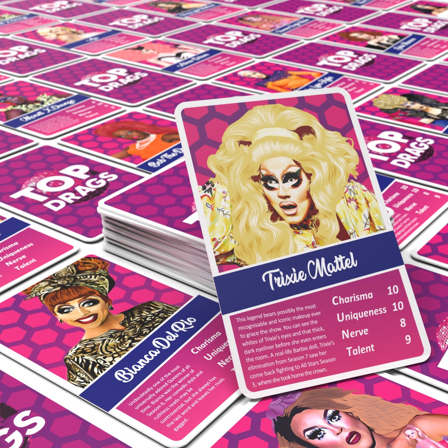 Top Drags card game