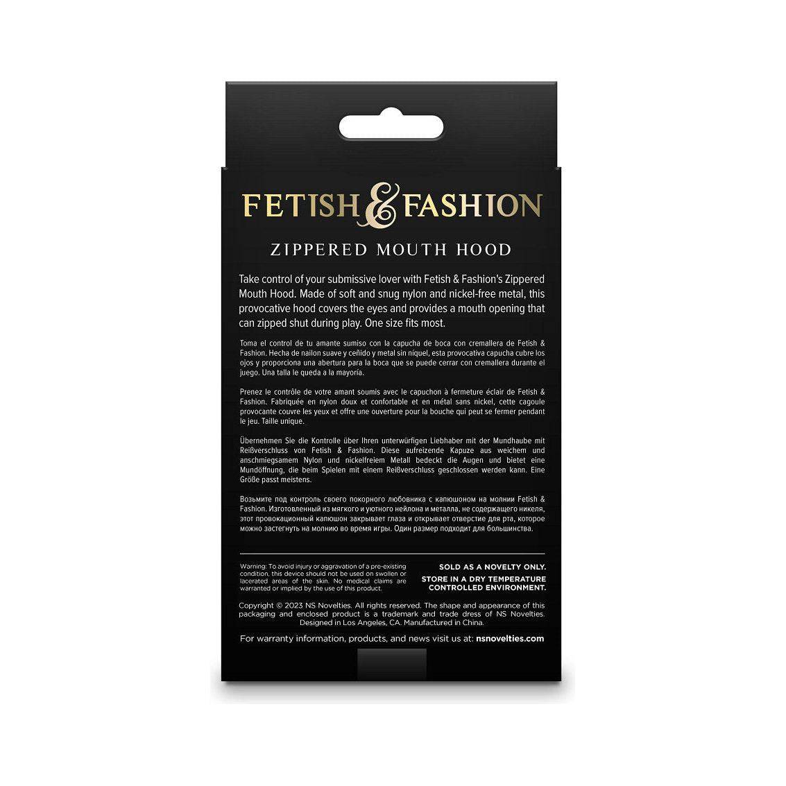 Zippered Mouth Hood - love-union.de