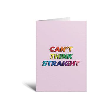 Carte de vœux LGBTQ+ « Je ne peux pas penser clairement »