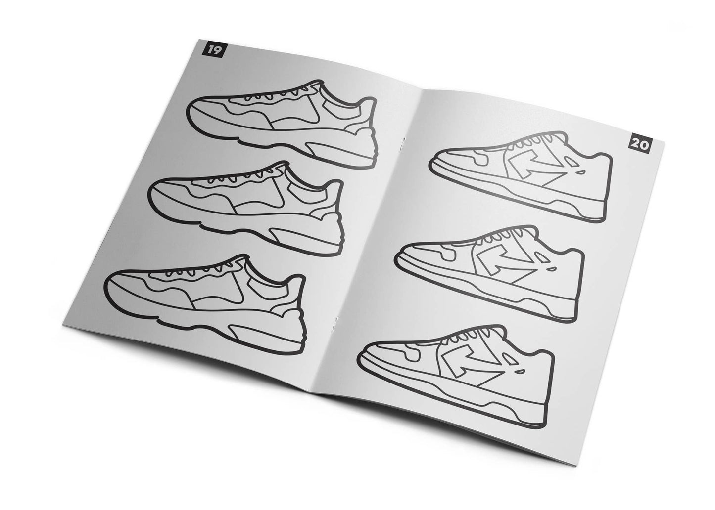 Sneaker-Aktivitätsbuch