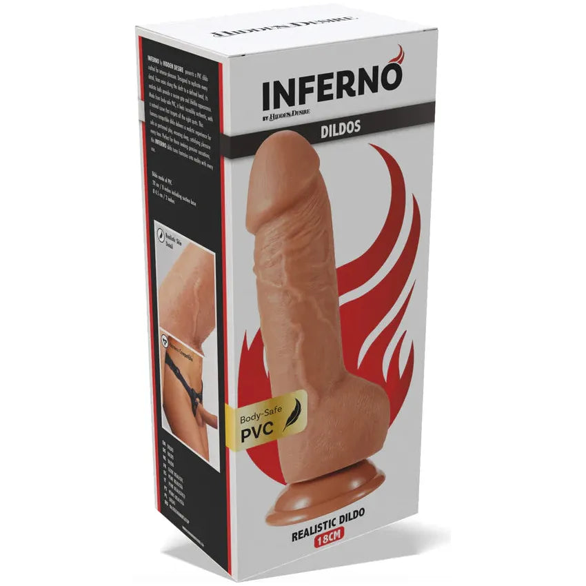 Inferno Realistic Dildo PVC 18 cm