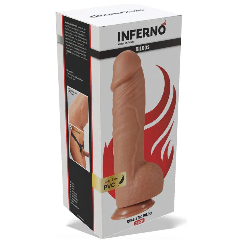 Inferno Realistic Dildo PVC 25 cm