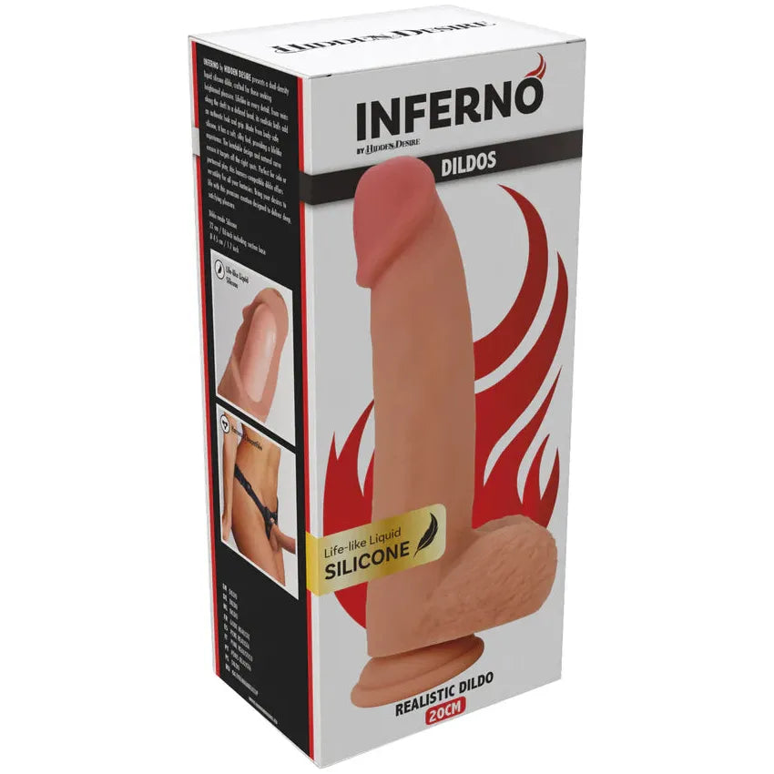 Hidden Desire Realistic Dildo Liquid Silicone 20 cm