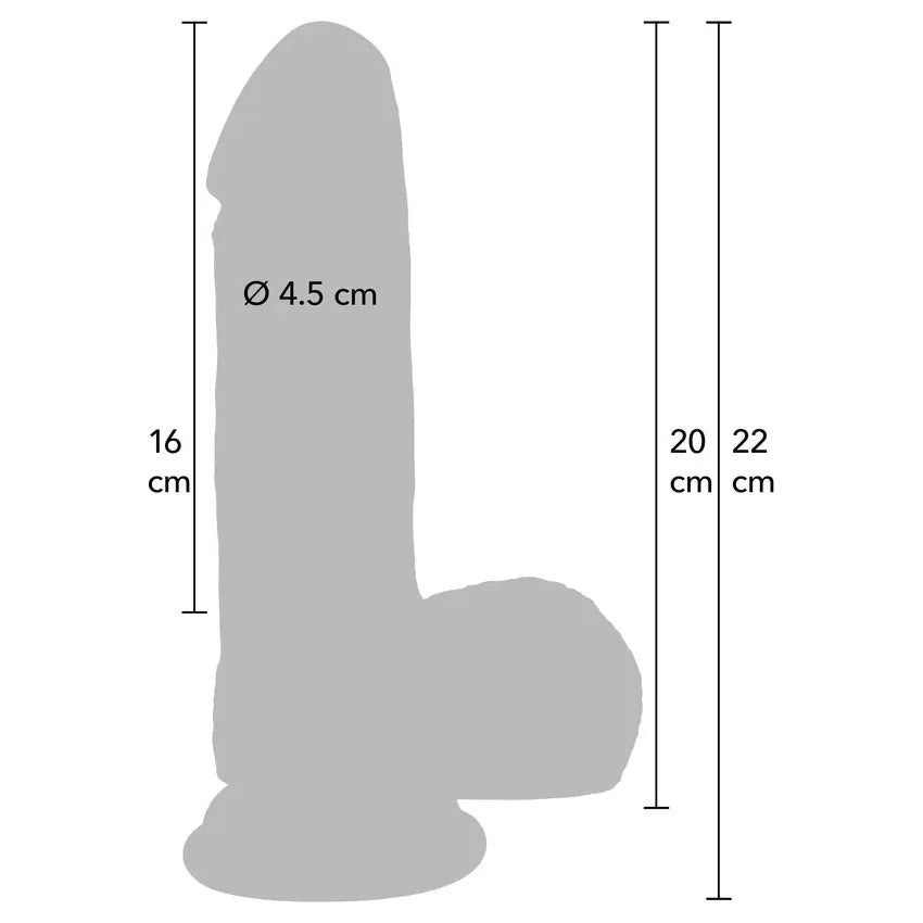 Hidden Desire Realistic Dildo Liquid Silicone 20 cm