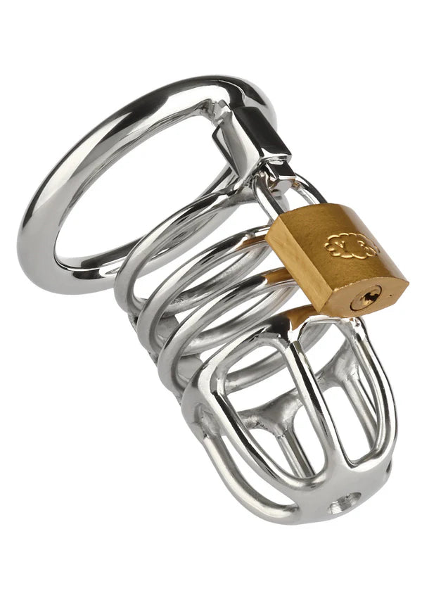 Cage de chasteté Mr. Steel Master 9 cm – Cage de chasteté en acier inoxydable