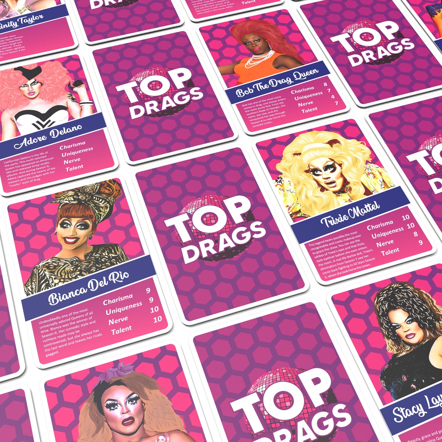 Top Drags card game