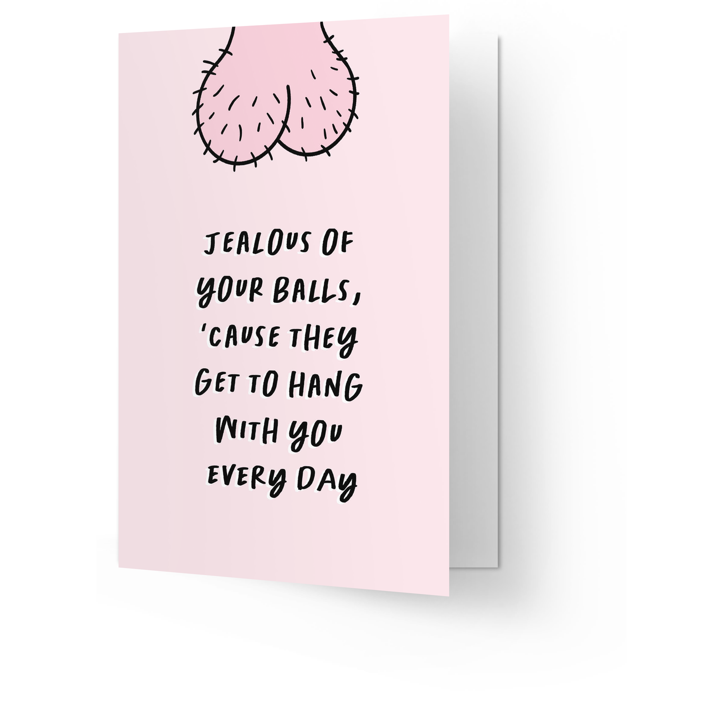 Carte de vœux Jaloux de tes couilles