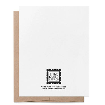 Leere Transgender-Schleife LGBTQ+ Grußkarte