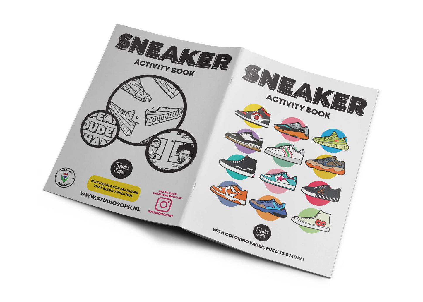Sneaker-Aktivitätsbuch