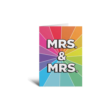 Carte de vœux de mariage LGBTQ+ WOMAN & WOMAN