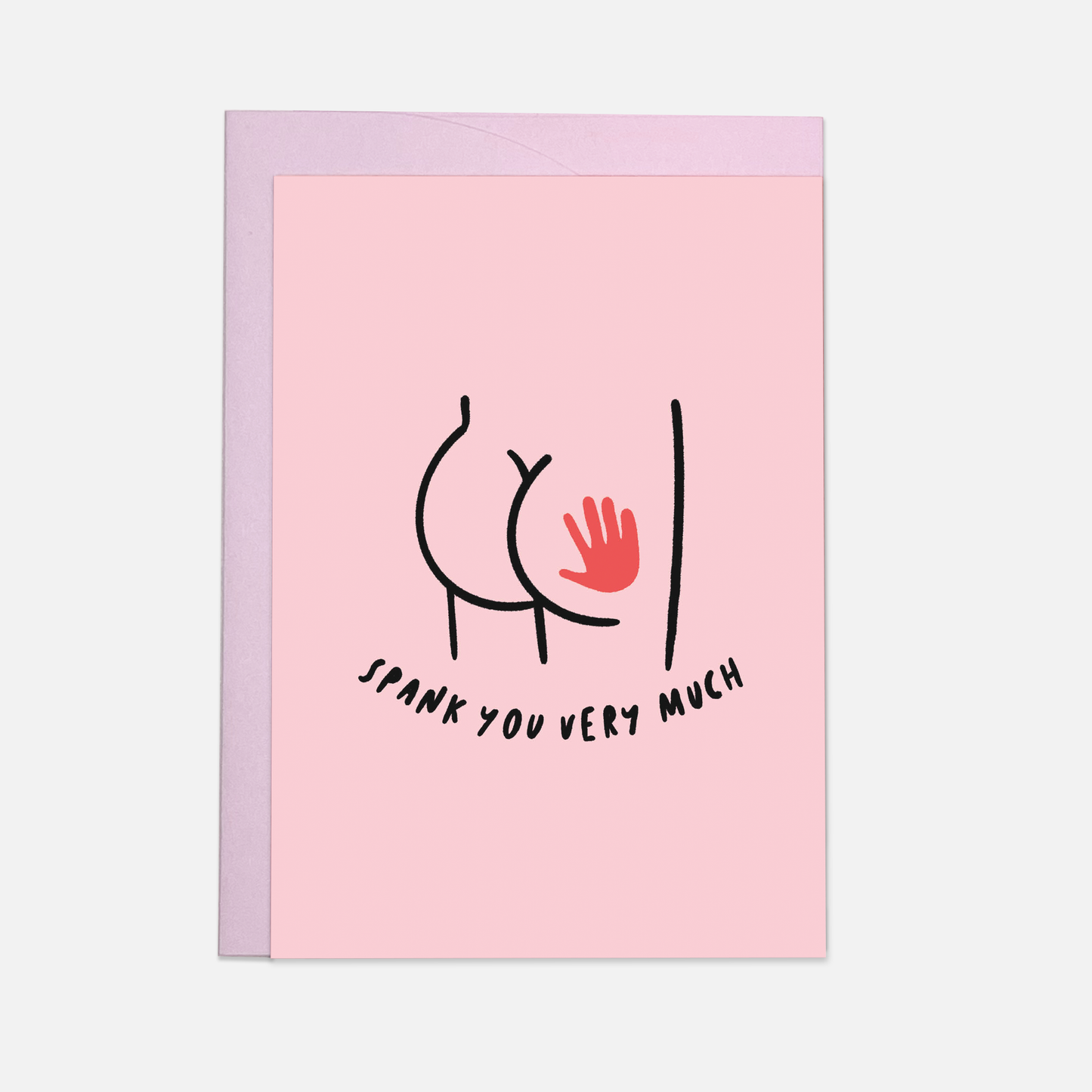 Carte de vœux « Je te donne une fessée »