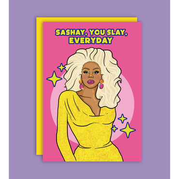 Carte de vœux RuPaul Sashay You Slay Everyday
