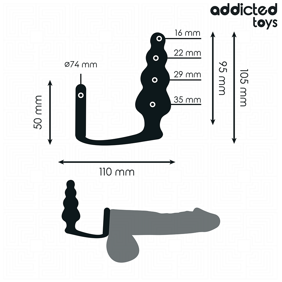 Addicted Toys Analplug mit Ring Modell 5 - LoveUnion.de