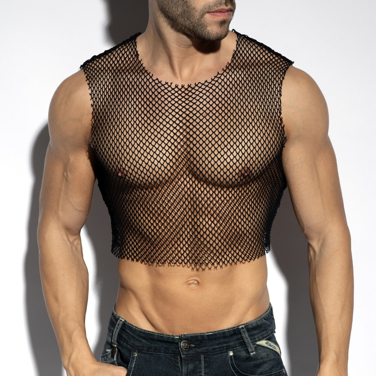 ADDICTED – Beachy Net Midriff Crop Top - Love-Union.de