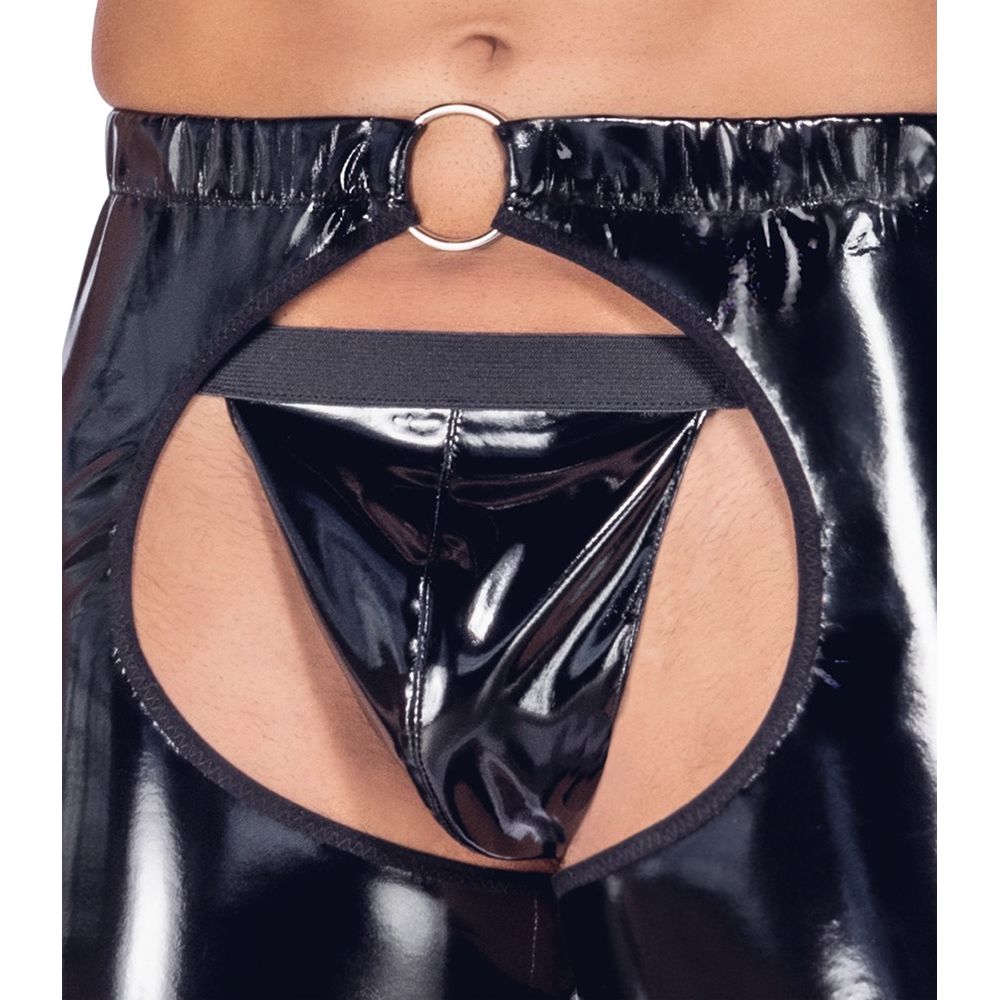 Black Level – Lack-Chaps und -String im Set