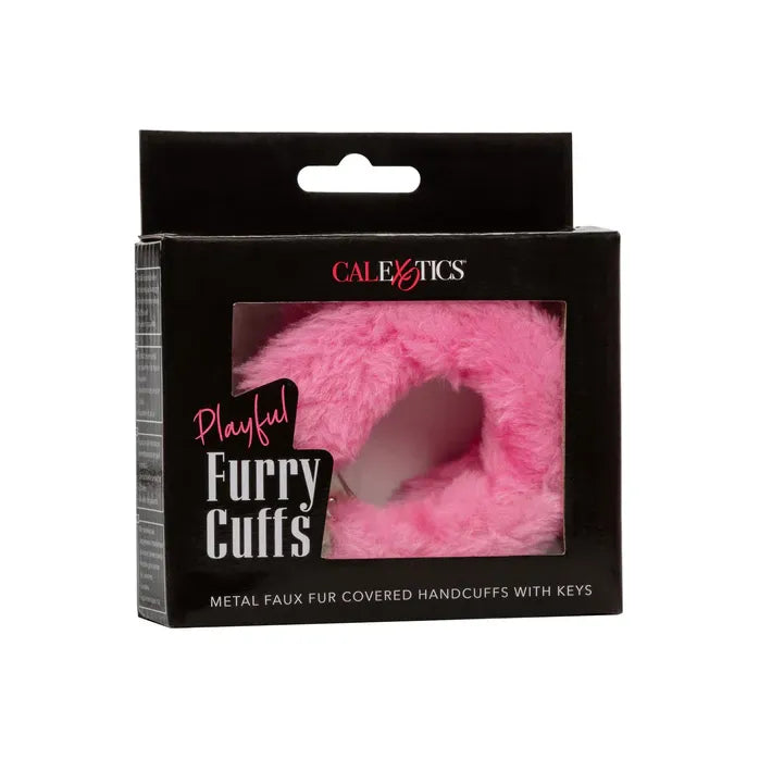 CalExotics - Playful Furry Cuffs – Verstellbare Handschellen mit Fell - Love-Union.de