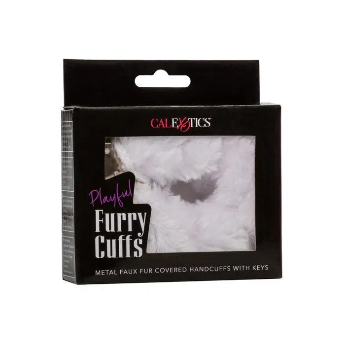CalExotics - Playful Furry Cuffs – Verstellbare Handschellen mit Fell - Love-Union.de