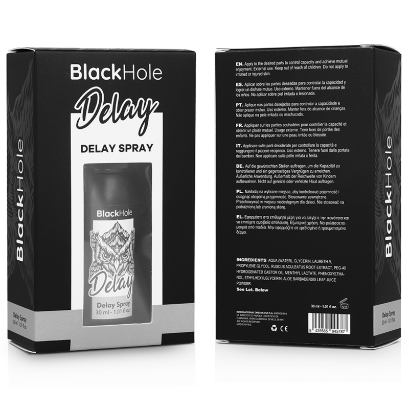 BLACK HOLE - Spray retardateur (30 ml)