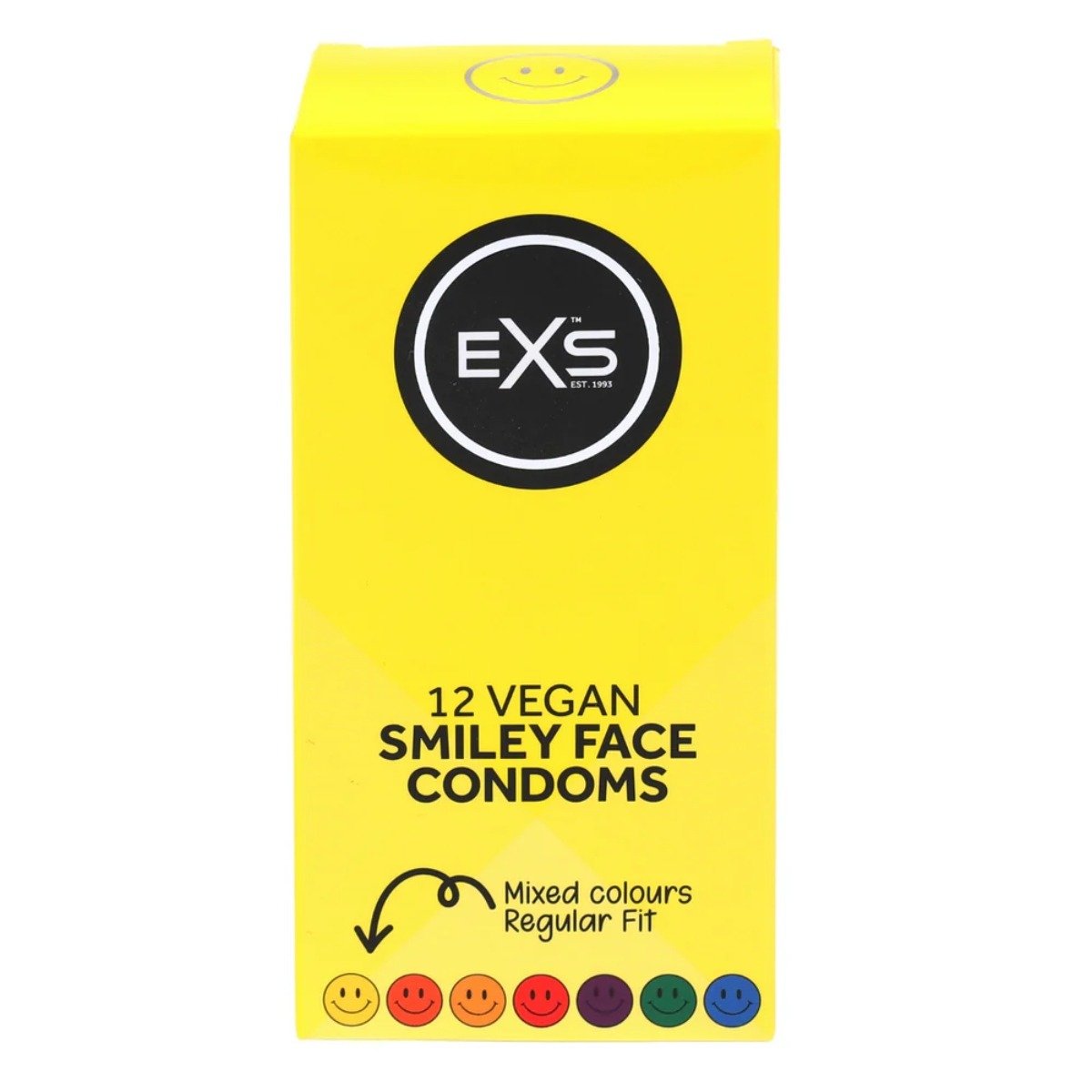 EXS – Smiley Face Kondome, verspieltes Design, 12er-Pack - Love-Union.de