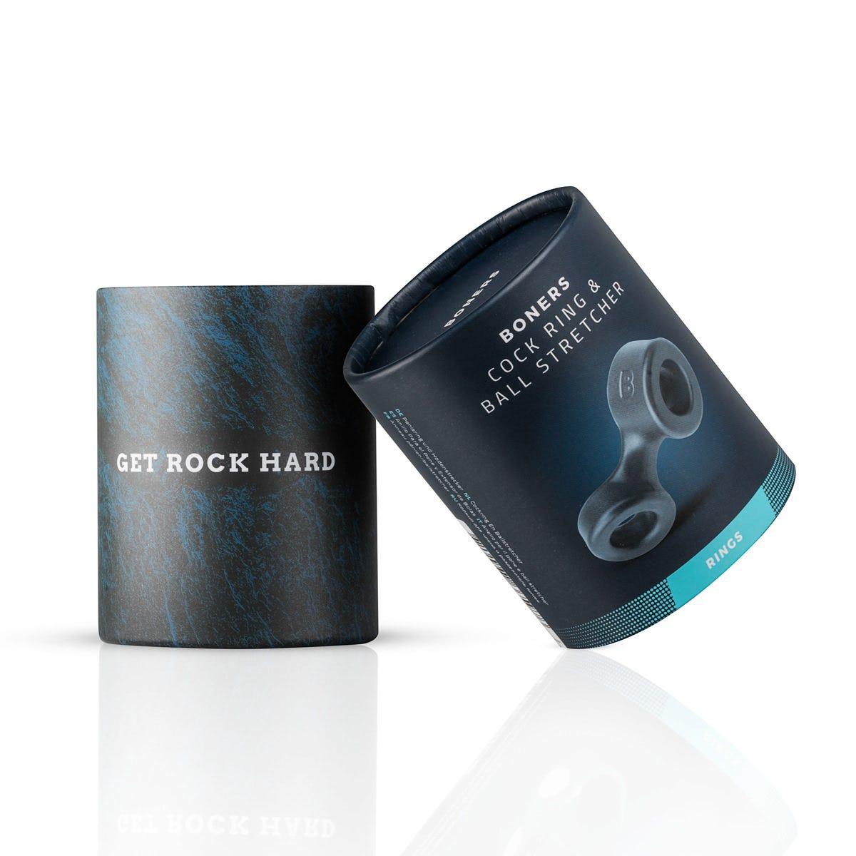 BONERS COCK RING AND BALL STRETCHER GREY