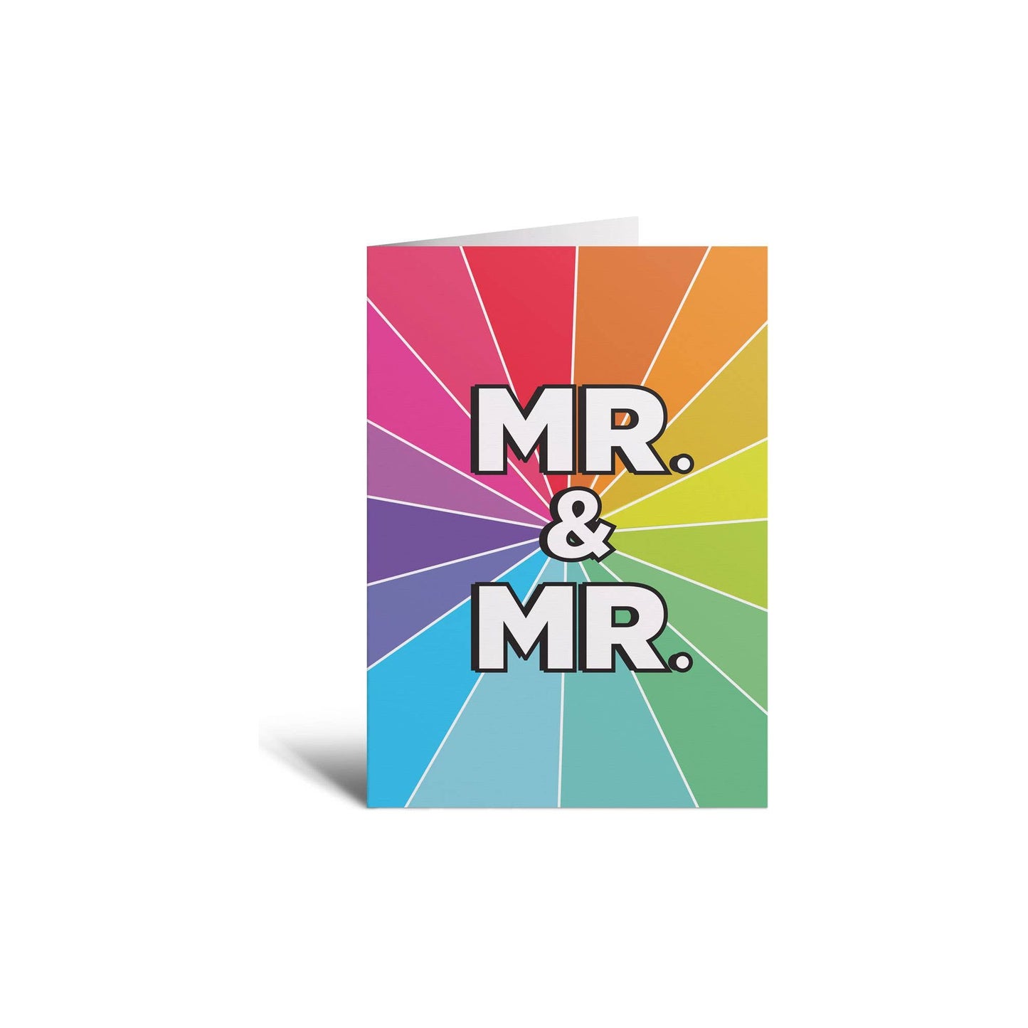 Carte de vœux de mariage LGBTQ+ MR & MR