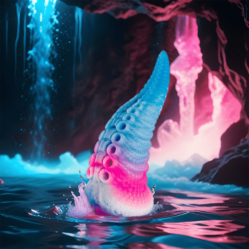 Epic Phorcys - Blauer Tentakel Dildo - L - love-union.de