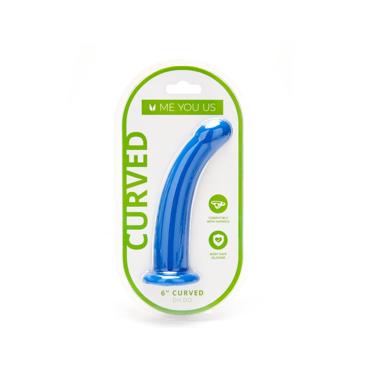 Gode incurvé en silicone Me You Us de 6 pouces