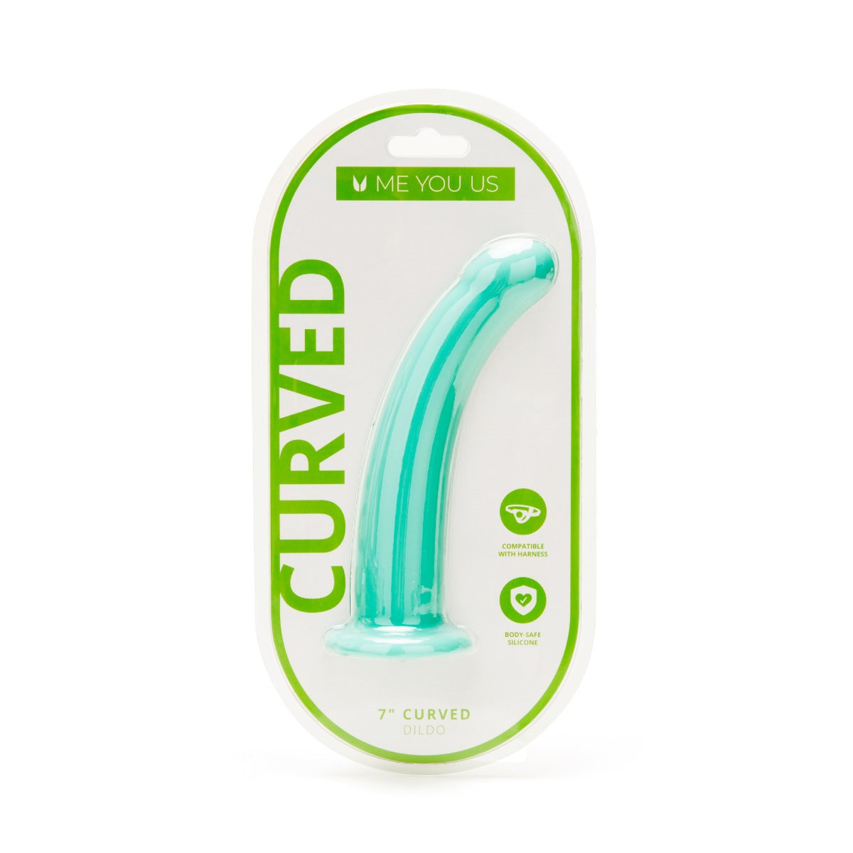 Gode incurvé en silicone Me You Us de 7 pouces