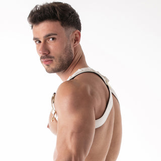 Combat Fetish Harness White