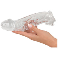 Crystal Clear Penis Sleeve with extension and ball ring - love-union.de