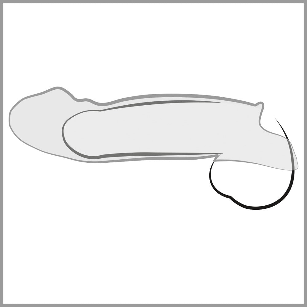 Crystal Clear Penis Sleeve with extension and ball ring - love-union.de