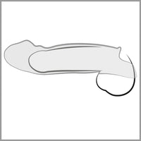 Crystal Clear Penis Sleeve with extension and ball ring - love-union.de