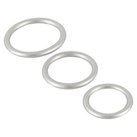 Metallic Silicone Cock Ring Set - love-union.de