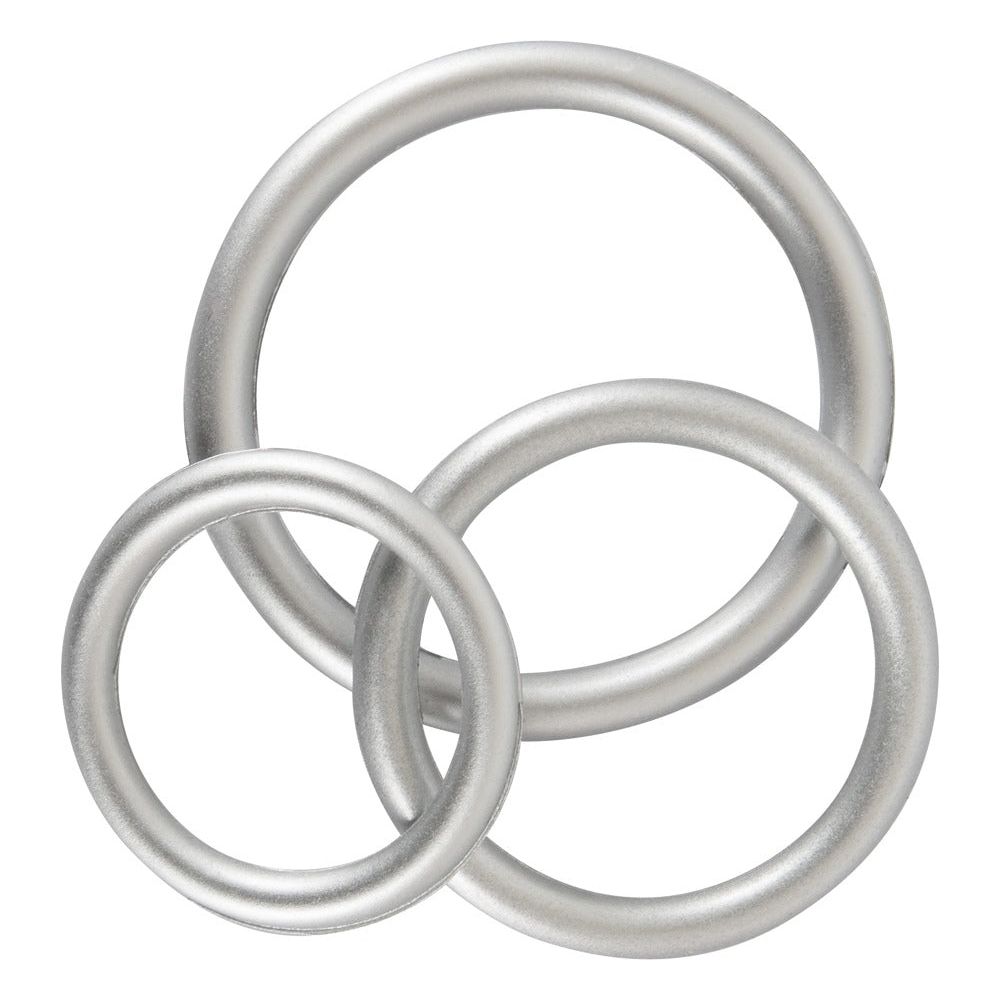 Metallic Silicone Cock Ring Set - love-union.de