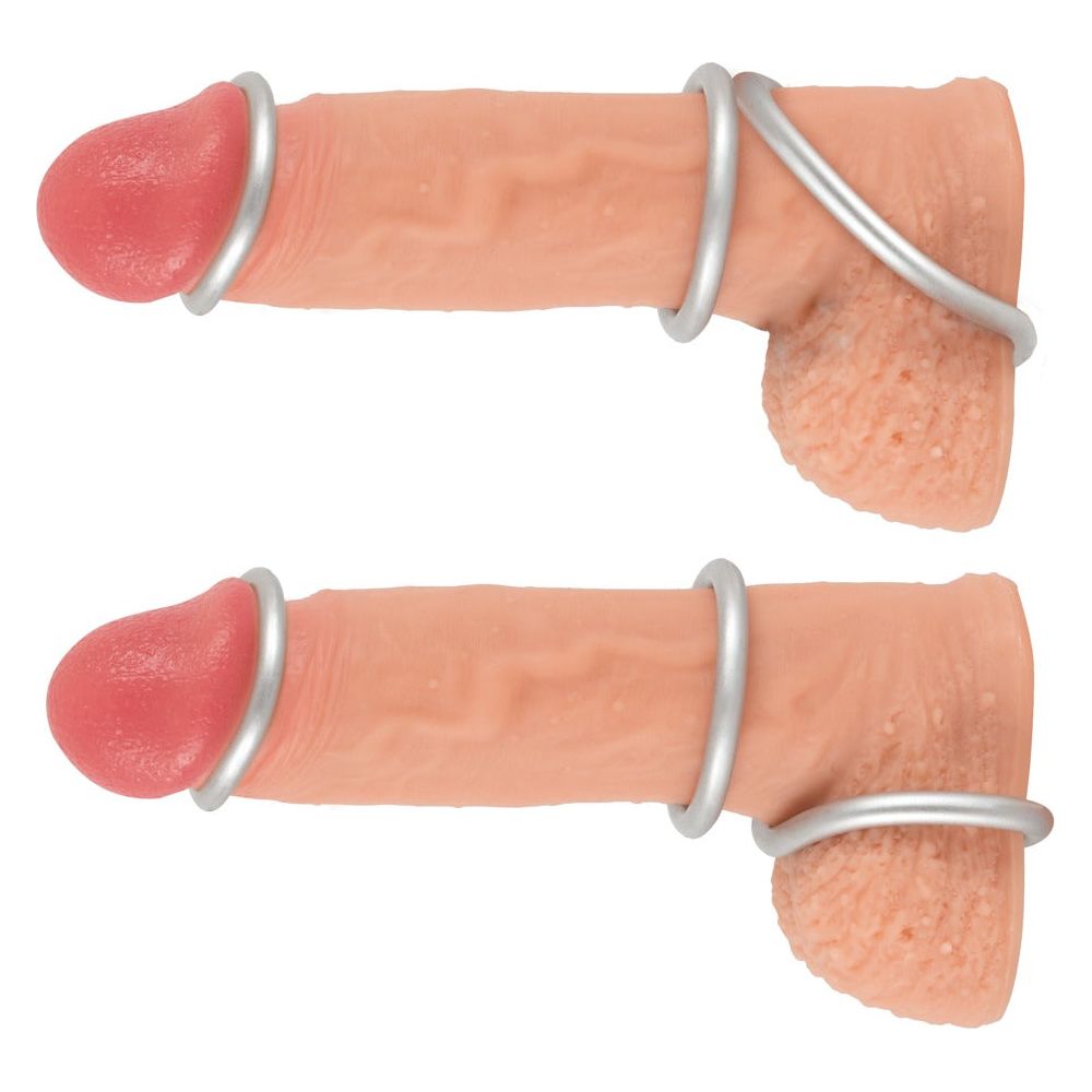 Metallic Silicone Cock Ring Set - love-union.de