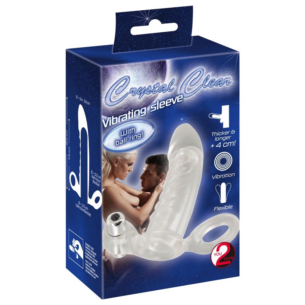 Crystal Clear Vibrating Sleeve - love-union.de