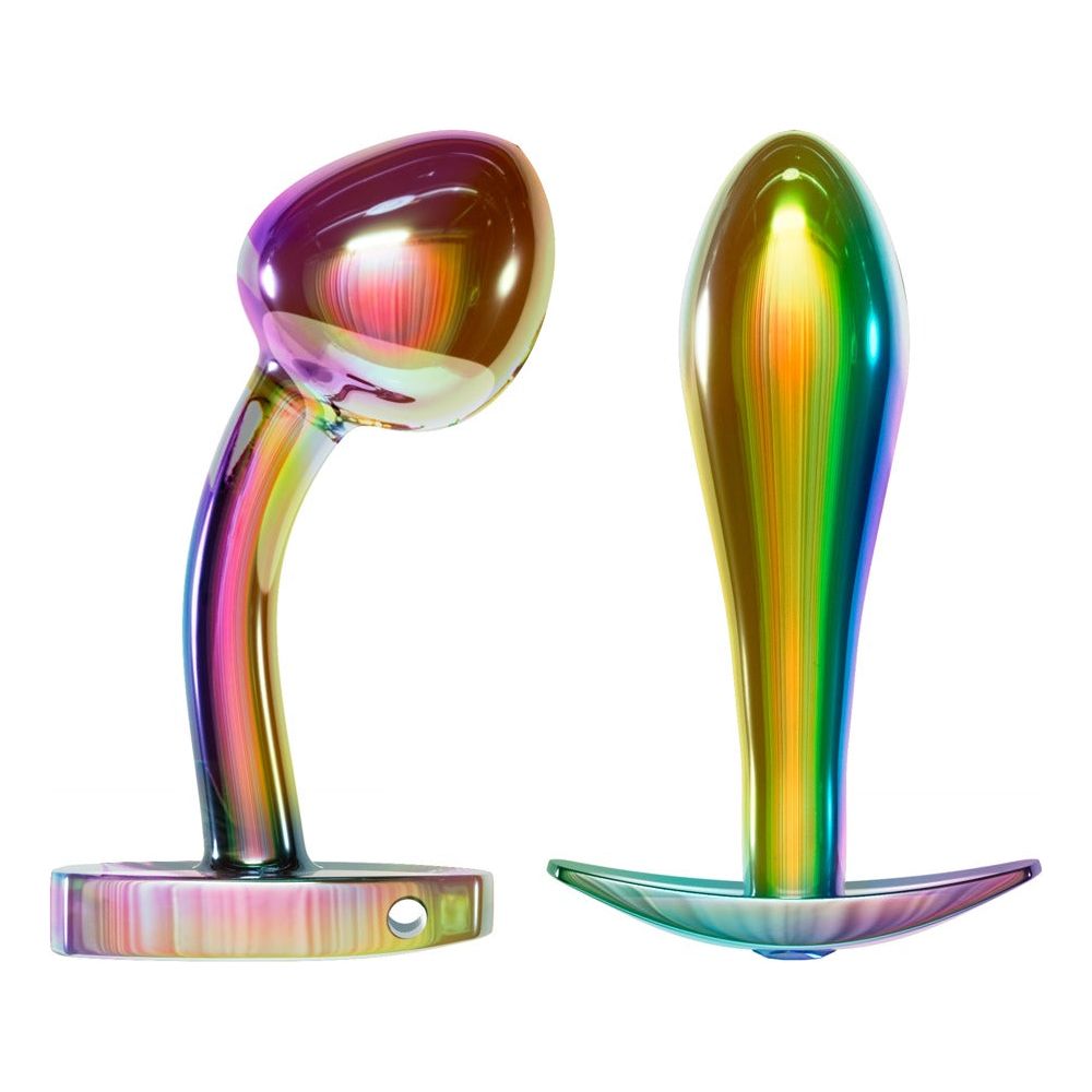 Metal Butt Plug Set in Rainbow Colours - love-union.de