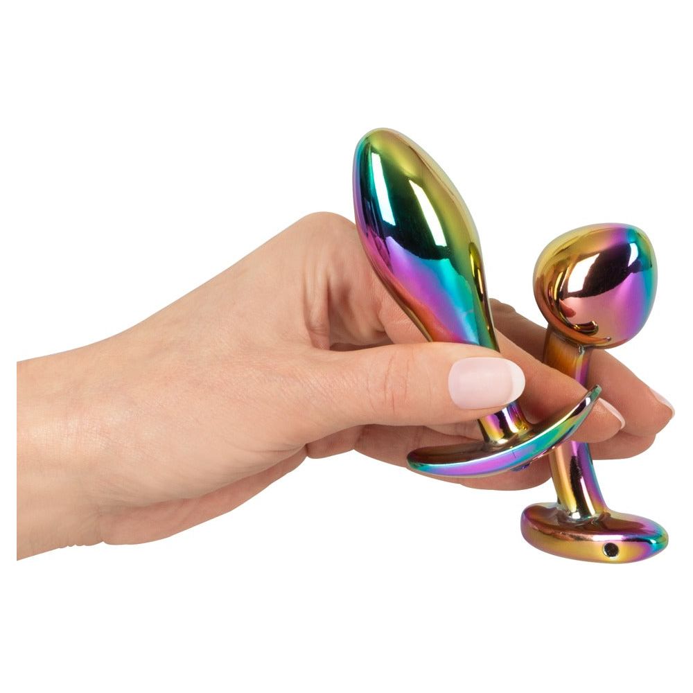 Metal Butt Plug Set in Rainbow Colours - love-union.de