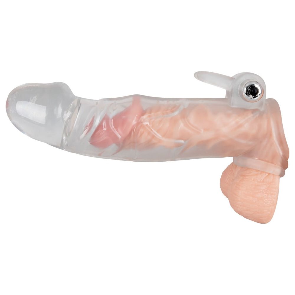 Crystal Clear Penis sleeve with extension and vibration - love-union.de