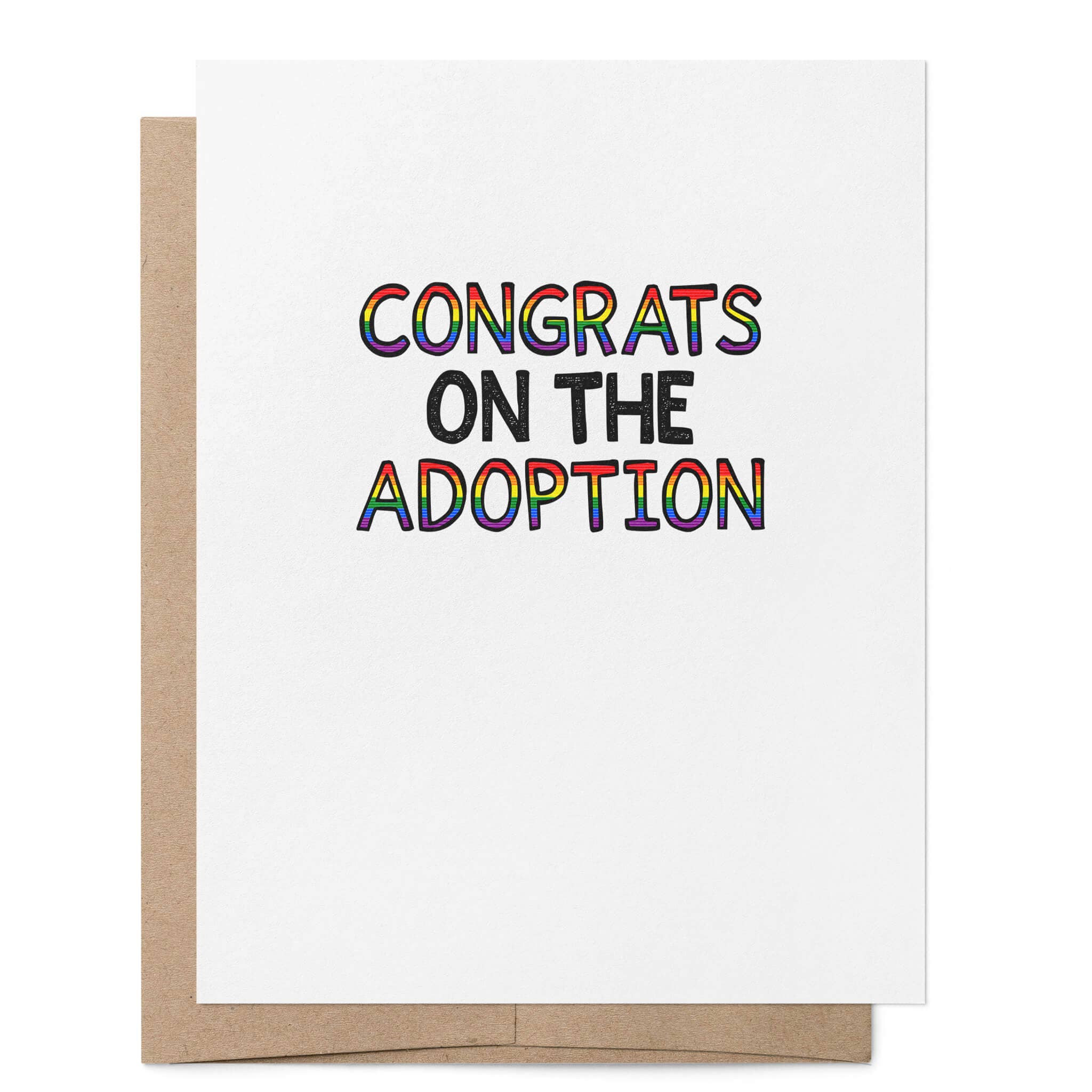 Herzlichen Glückwunsch zur LGBTQ+-Grußkarte zur Adoption