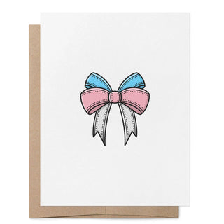 Leere Transgender-Schleife LGBTQ+ Grußkarte by That Queer Card Co