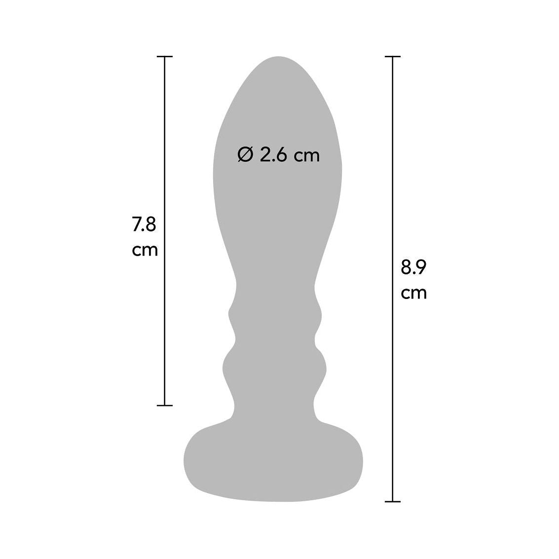 Buttocks Vibrating Metal Buttplug M - love-union.de