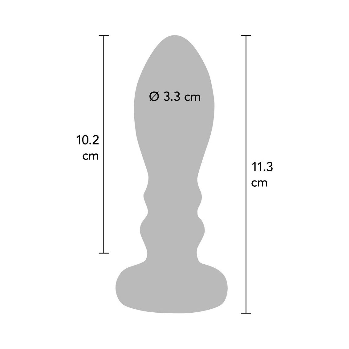 Vibrating Metal Buttplug L - love-union.de