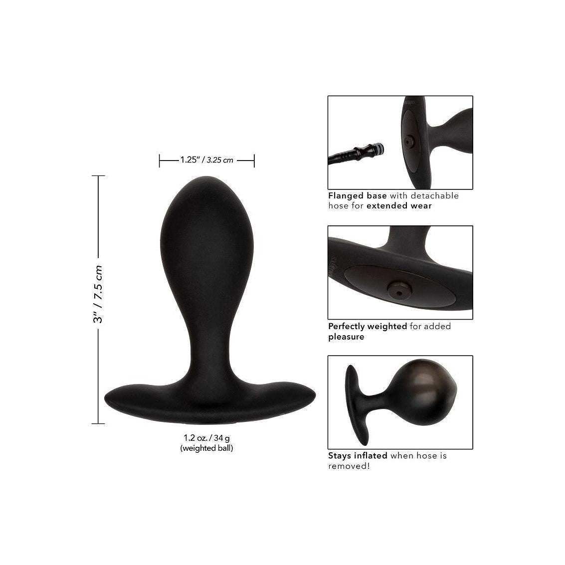 Weighted Silicone Inflatable Plug - love-union.de