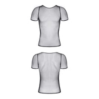 T-Shirt Made Of Black, Elastic Mesh - Love-union.de