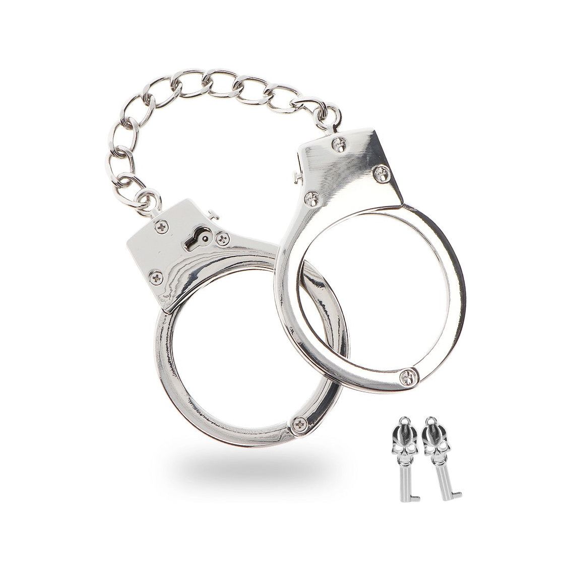 Bondage Essentials - Silver Plated BDSM Handcuffs - love-union.de