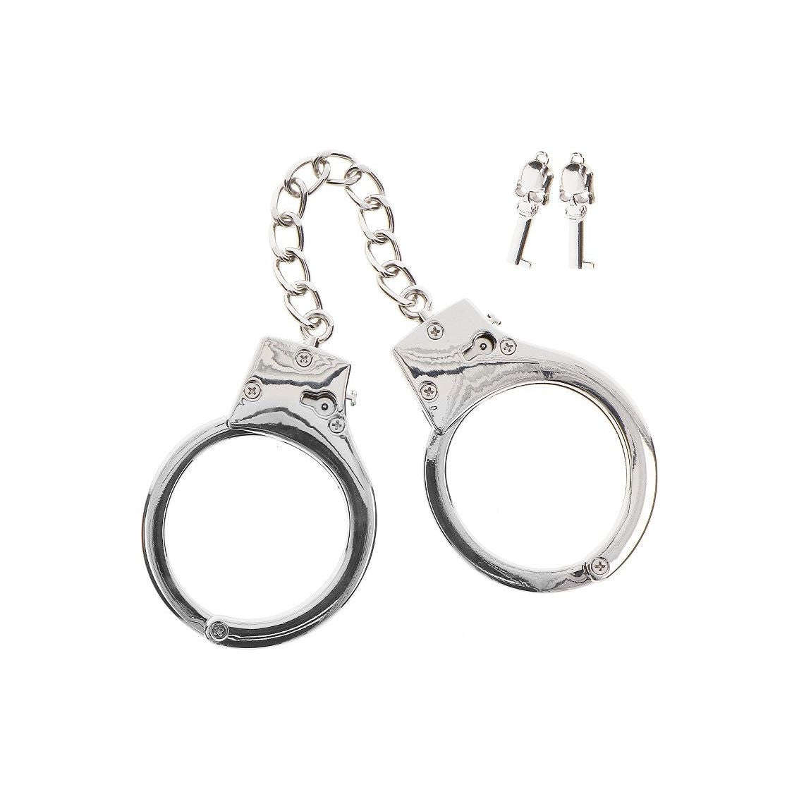 Bondage Essentials - Silver Plated BDSM Handcuffs - love-union.de