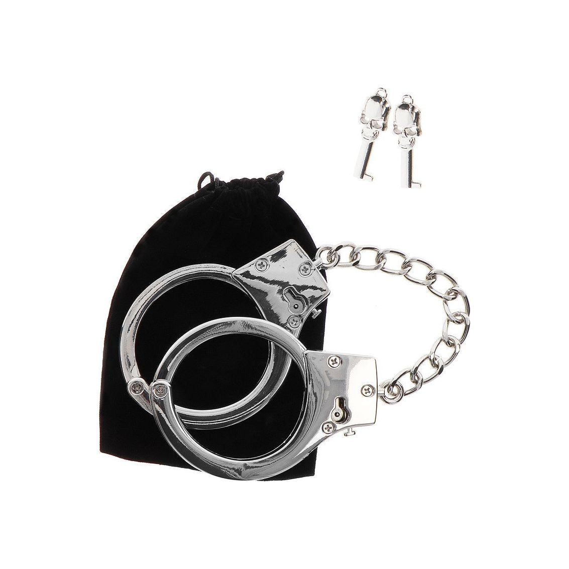 Bondage Essentials - Silver Plated BDSM Handcuffs - love-union.de